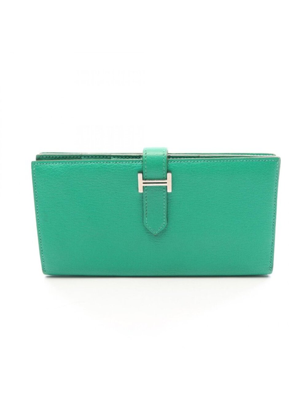 Hermes Bifold Wallet Bearn Soufflet Mint Leather